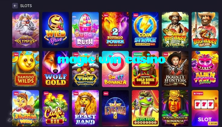magic win casino casino presented on mobile device in Pakistan with slots and live games
